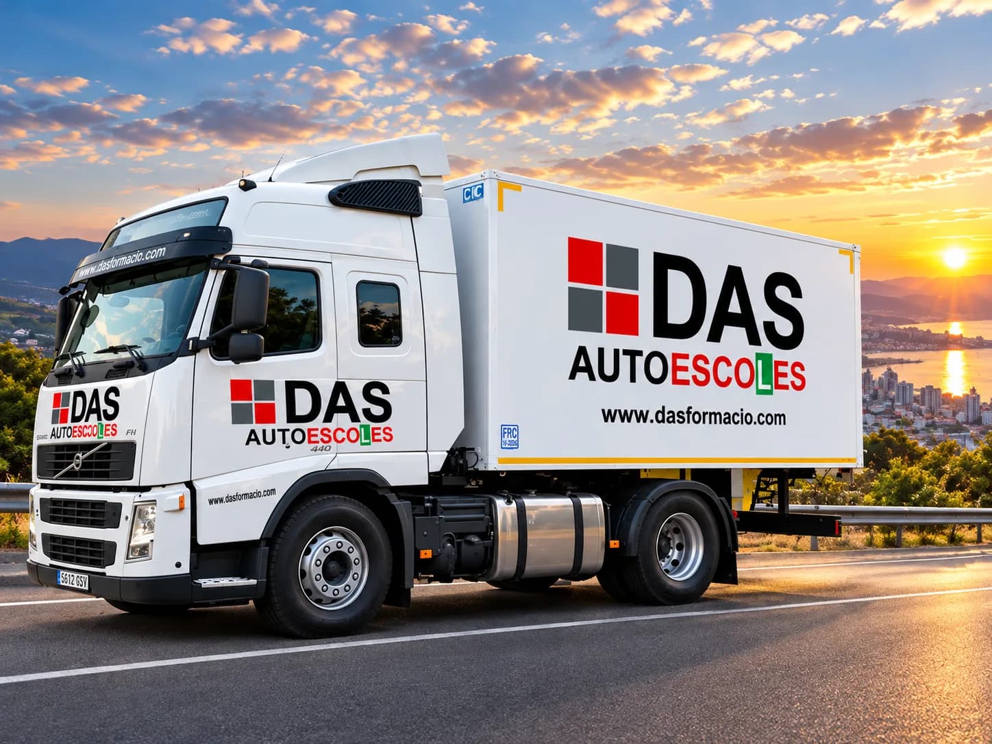 Vehículo de prácticas del permiso C de DAS Autoescoles